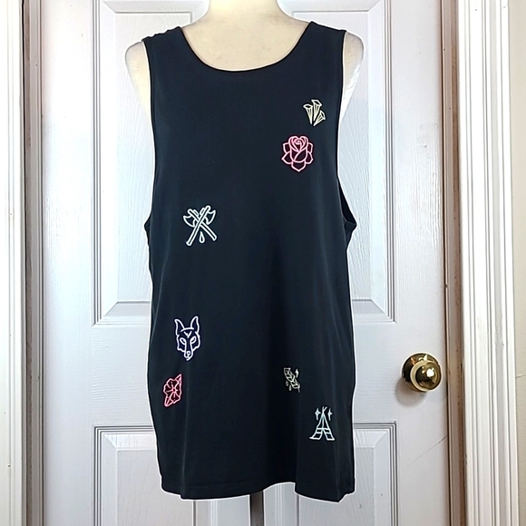 Pacsun Embroidered Tank Top - Picture 1 of 9
